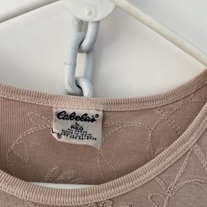 Tank top with embroidery